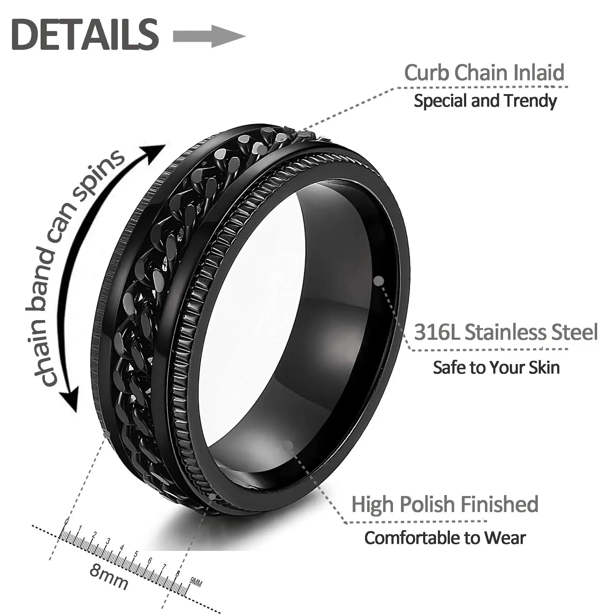 Chain Fidget Ring